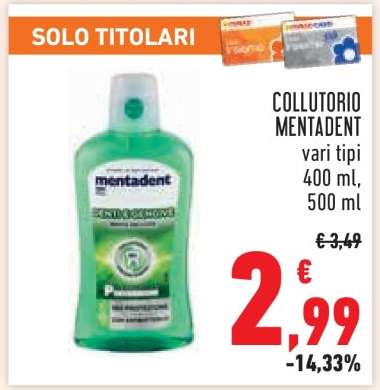 Collutorio Mentadent
