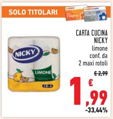 CARTA CUCINA NICKY