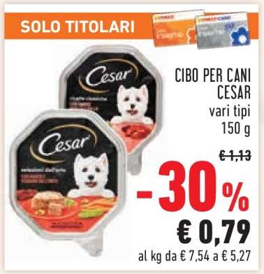 CIBO PER CANI CESAR