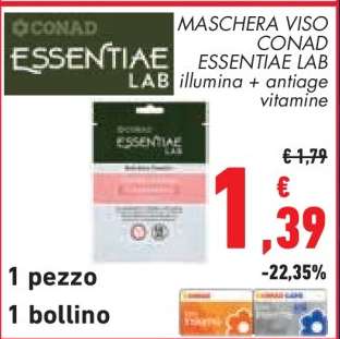 Maschera Viso Conad Essentiae Lab