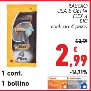 RASOIO USA E GETTA FLEX 4 BIC