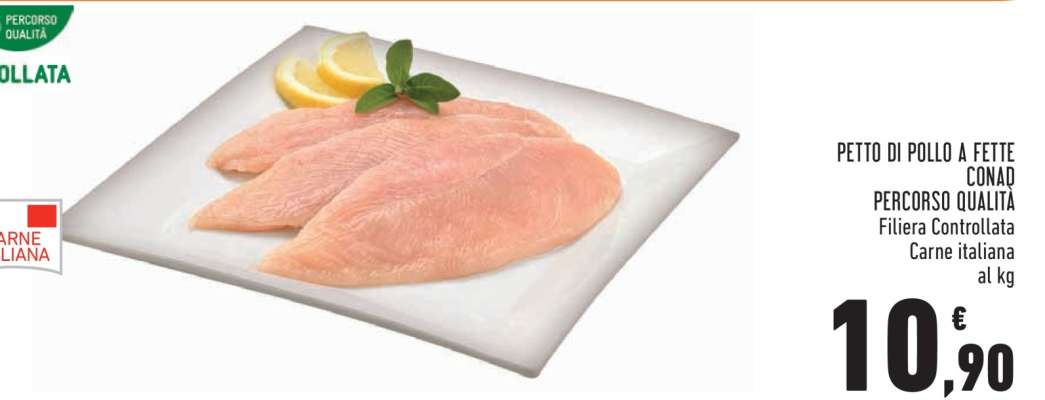 PETTO DI POLLO A FETTE CONAD PERCORSO QUALITÀ