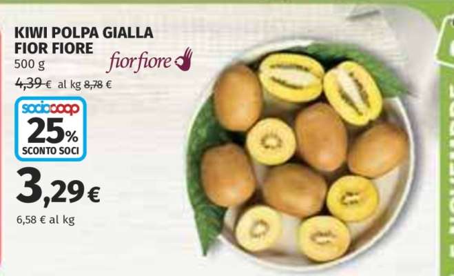 KIWI POLPA GIALLA FIOR FIORE