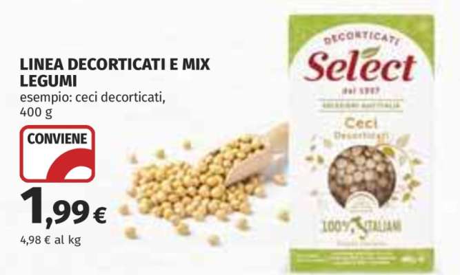 LINEA DECORTICATI E MIX LEGUMI