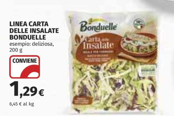 Linea Carta delle Insalate Bonduelle