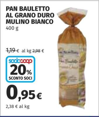 Pan Bauletto al Grano Duro Mulino Bianco