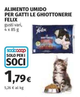 ALIMENTO UMIDO PER GATTI LE GHIOTTONERIE FELIX