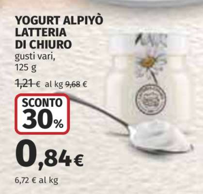 YOGURT ALPIYÒ LATTERIA DI CHIURO