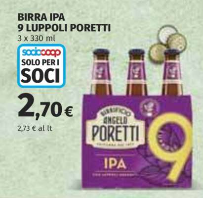 BIRRA IPA 9 LUPPOLI PORETTI