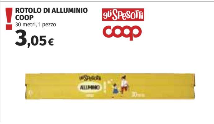 ROTOLO DI ALLUMINIO COOP