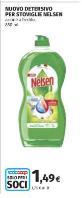 NUOVO DETERSIVO PER STOVIGLIE NELSEN
