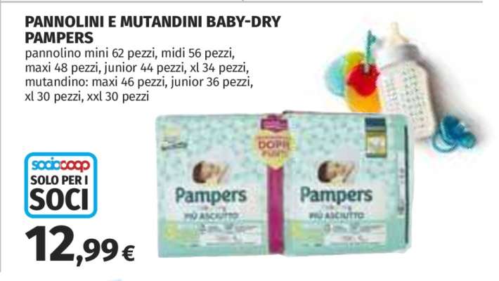 PANNOLINI E MUTANDINI BABY-DRY PAMPERS