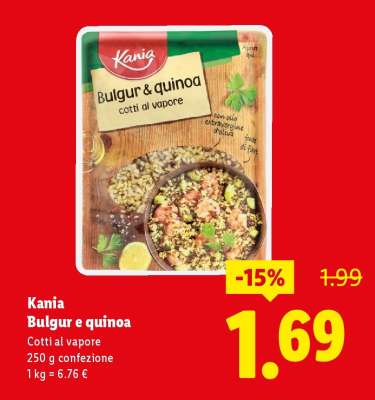 Kania Bulgur e quinoa