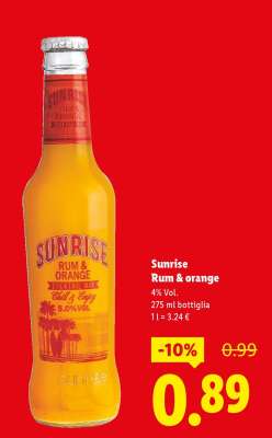 Sunrise Rum orange