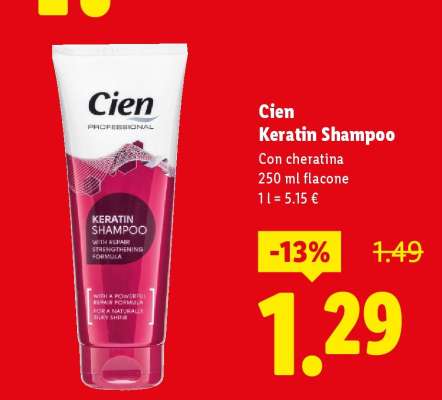 Cien Keratin Shampoo
