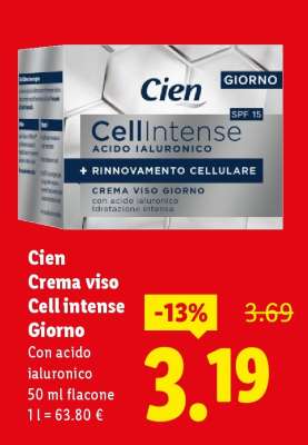 Cien Crema viso Cell intense Giorno