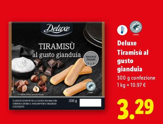 Deluxe Tiramisù al gusto gianduia