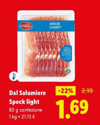 Dal Salumiere Speck light
