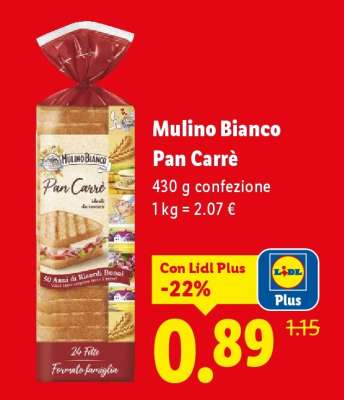 MULINO BIANCO Pan Carrè