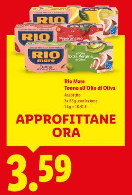 Rio Mare Tonno all’olio di oliva