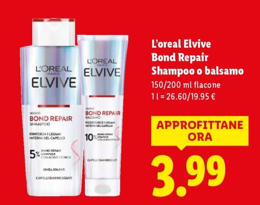 L’Oréal Elvive Bond Repair shampoo o balsamo