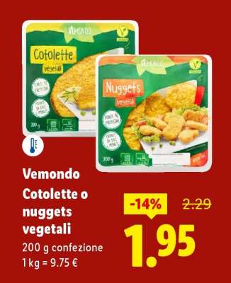 Vemondo Cotolette o nuggets vegetali