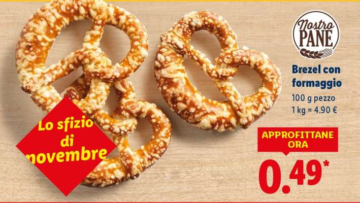 Brezel con formaggio