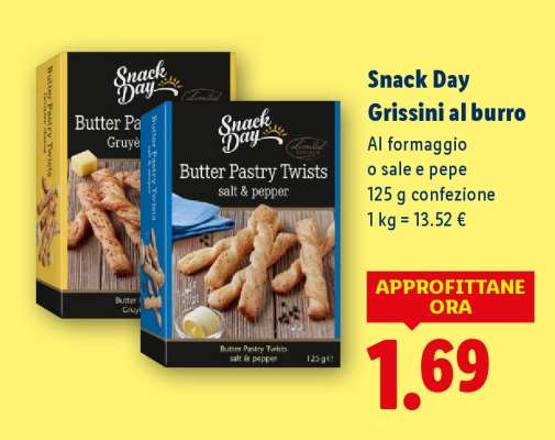 Snack Day Grissini al burro