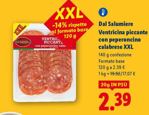Dal Salumiere Ventricina piccante con peperoncino calabrese XXL