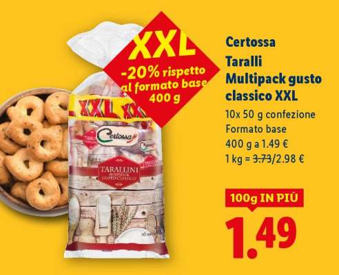 Certossa Taralli Multipack gusto classico XXL