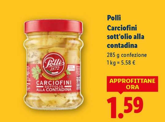 Polli Carciofini sott'olio alla contadina