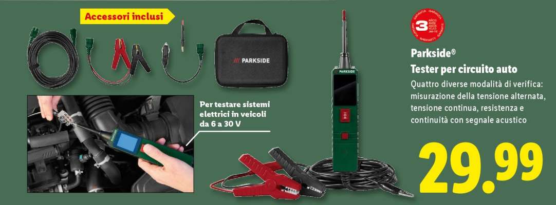 Parkside Tester per circuito auto