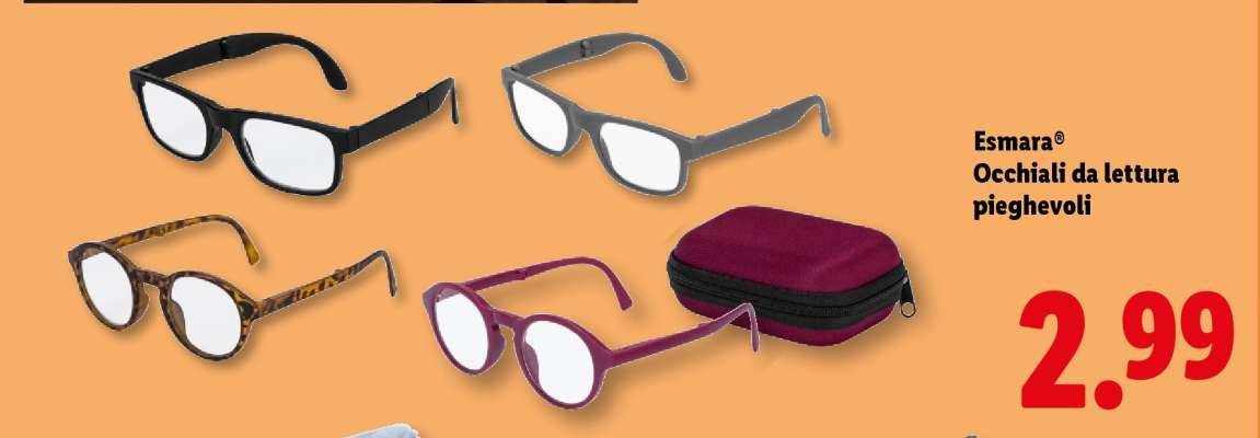 Esmara® Occhiali da lettura pieghevoli
