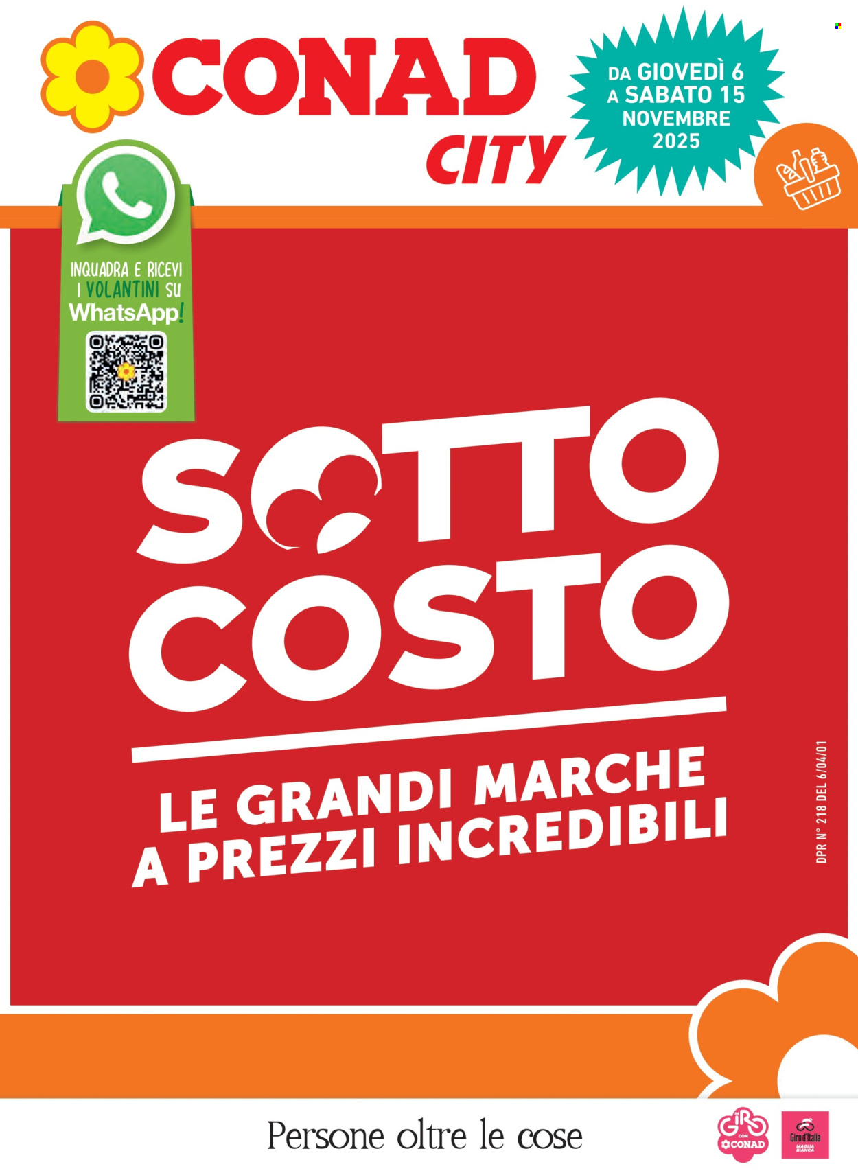 Volantino Conad - 6/11/2025 - 18/11/2025. Pagina 1