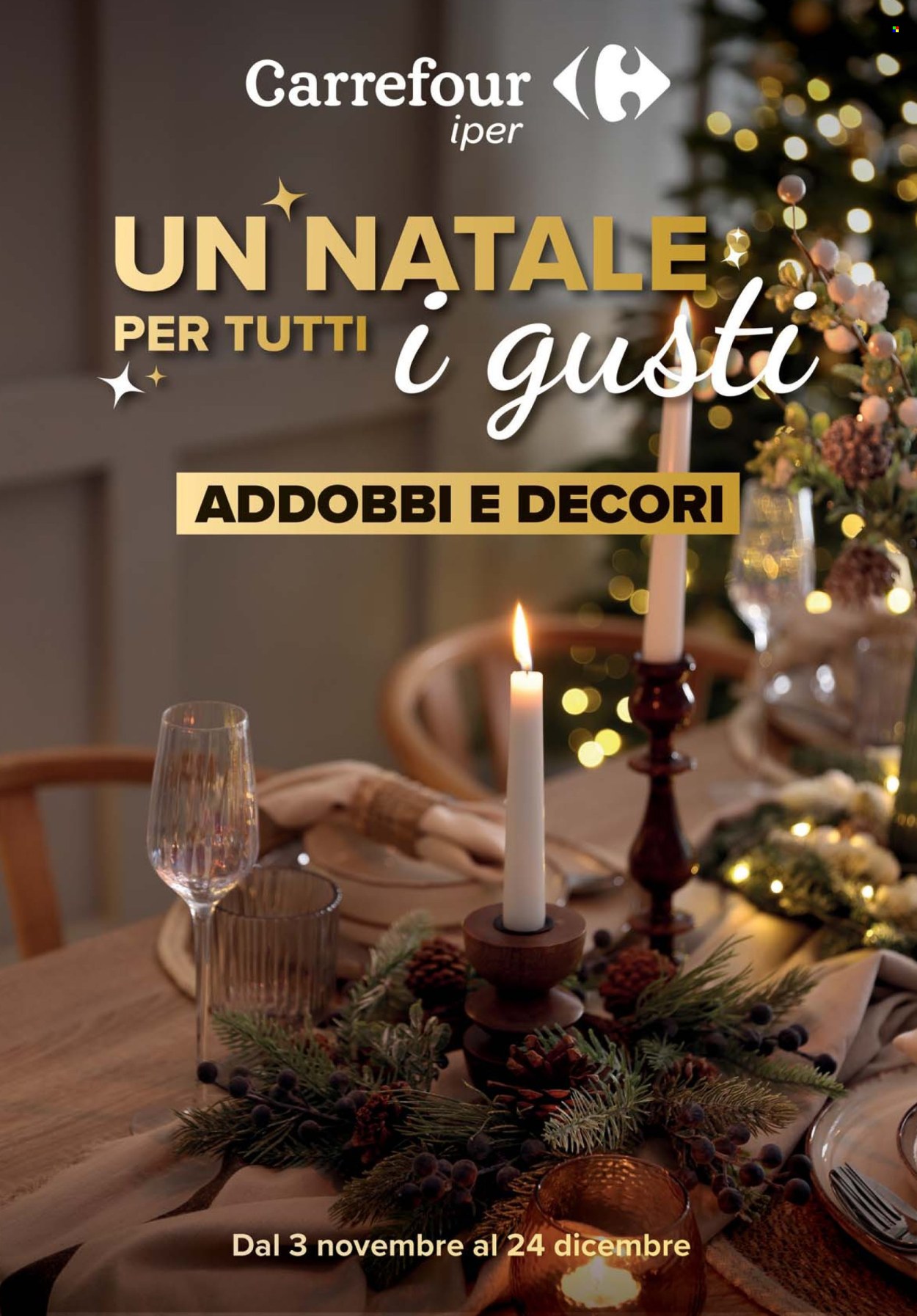 Volantino Carrefour - 3/11/2025 - 24/12/2025. Pagina 1