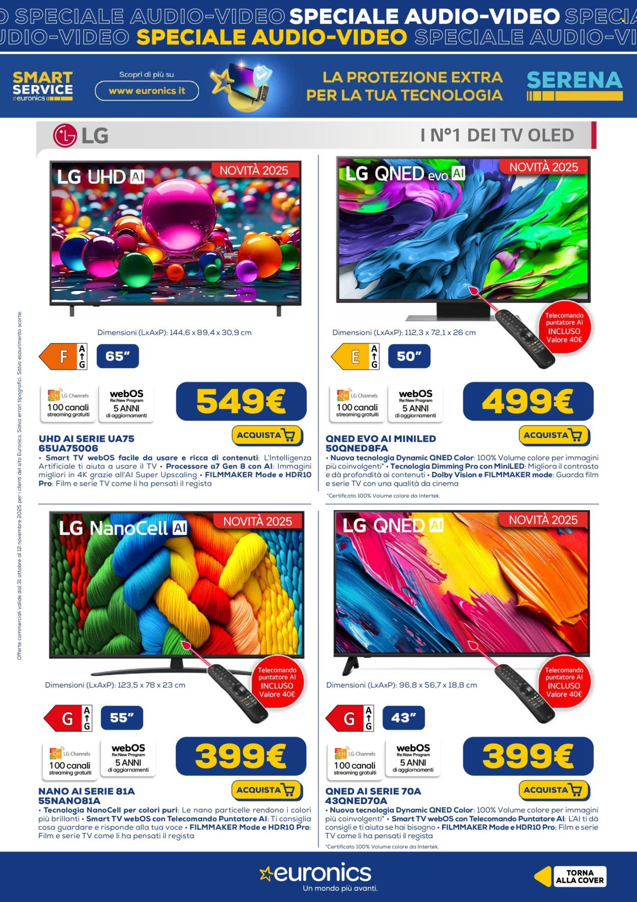 Volantino Euronics - 31/10/2025 - 12/11/2025. Pagina 10
