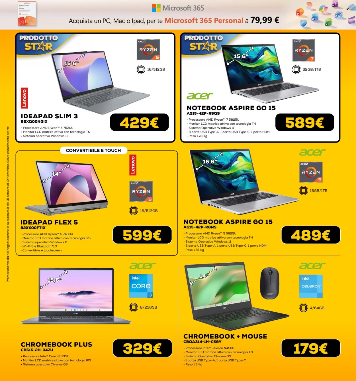 Volantino Euronics - 31/10/2025 - 12/11/2025. Pagina 21