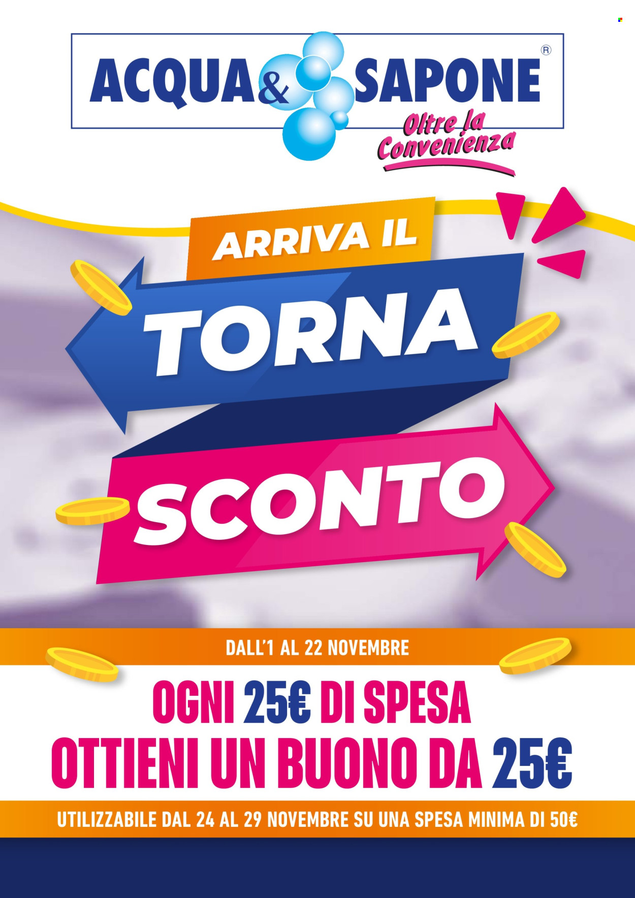 Volantino Acqua & Sapone - 1/11/2025 - 30/11/2025. Pagina 1