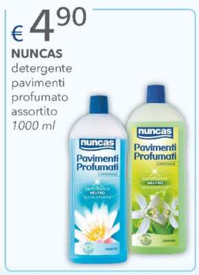 NUNCAS detergente pavimenti profumato assortito 1000 ml