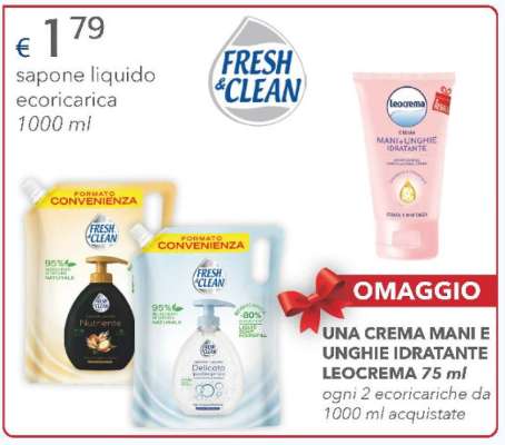 FRESH&CLEAN SAPONE LIQUIDO ECORICARICA