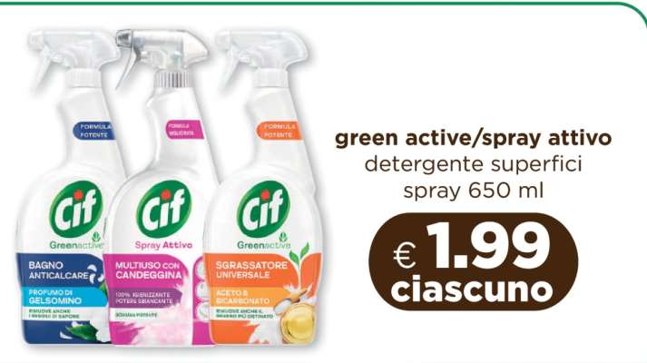 Cif Green Active/Spray Attivo