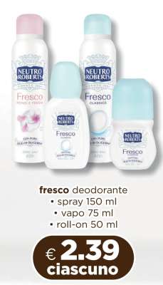 fresco deodorante