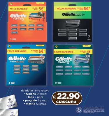Gillette Fusion5, Labs, Proglide, Mach3