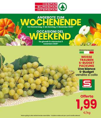 Volantino Eurospar - 6/11/2025 - 9/11/2025.
