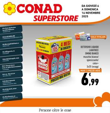 Volantino Conad Superstore - 3/11/2025 - 16/11/2025.