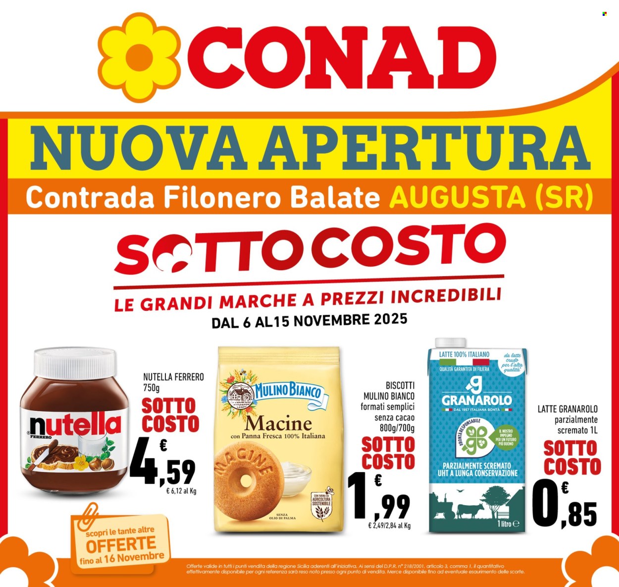 Volantino Conad - 6/11/2025 - 15/11/2025. Pagina 1