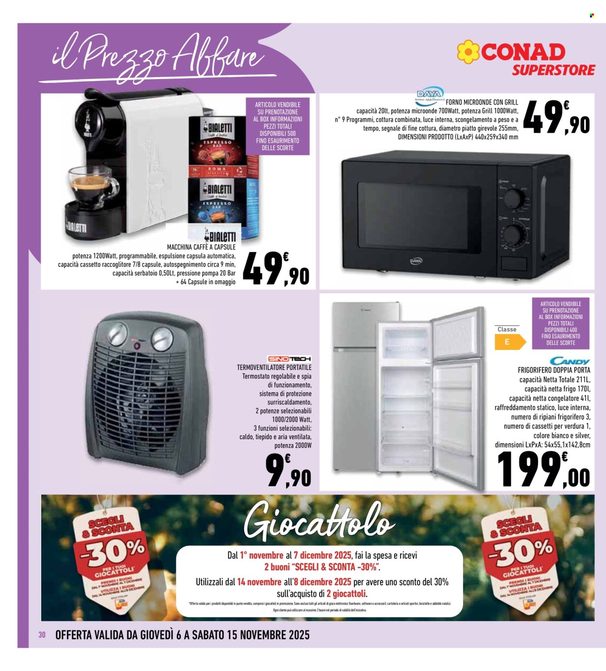 Volantino Conad Superstore - 6/11/2025 - 15/11/2025. Pagina 30