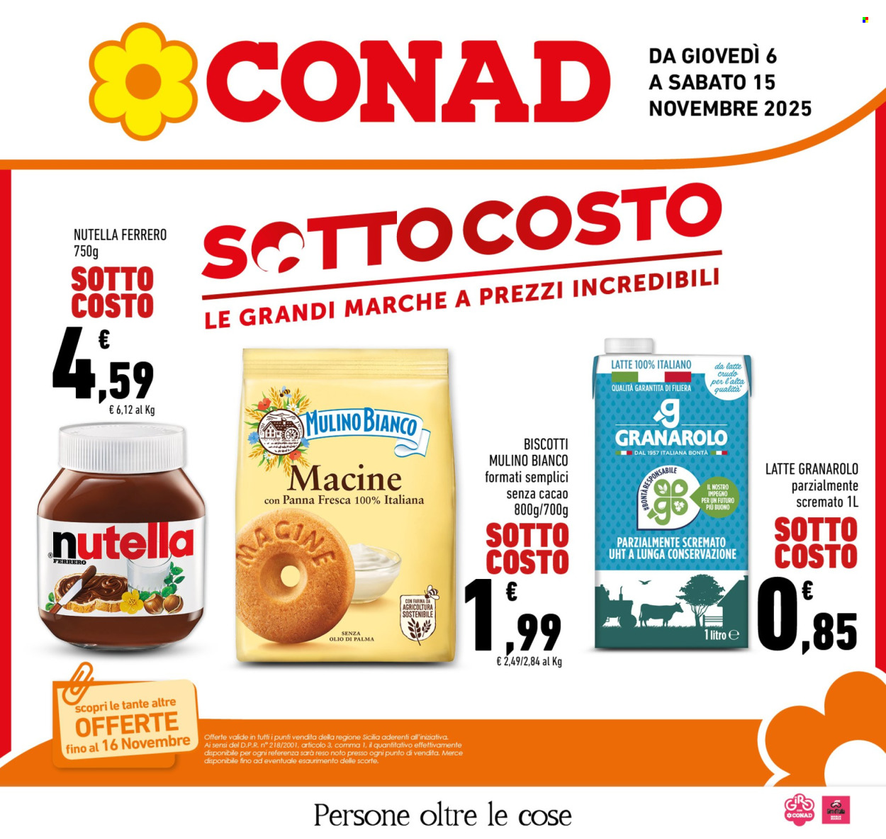 Volantino Conad - 6/11/2025 - 15/11/2025. Pagina 1