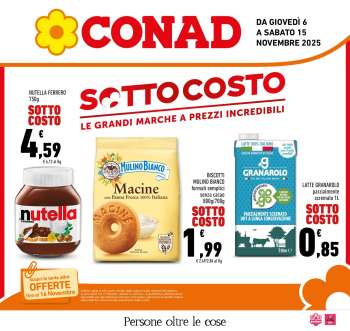Volantino Conad - 6/11/2025 - 15/11/2025.
