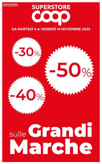 Volantino Coop - 4/11/2025 - 14/11/2025.